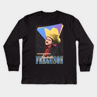 Turd Ferguson Retro Style Kids Long Sleeve T-Shirt